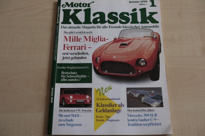 Deckblatt Motor Klassik (01/1990)